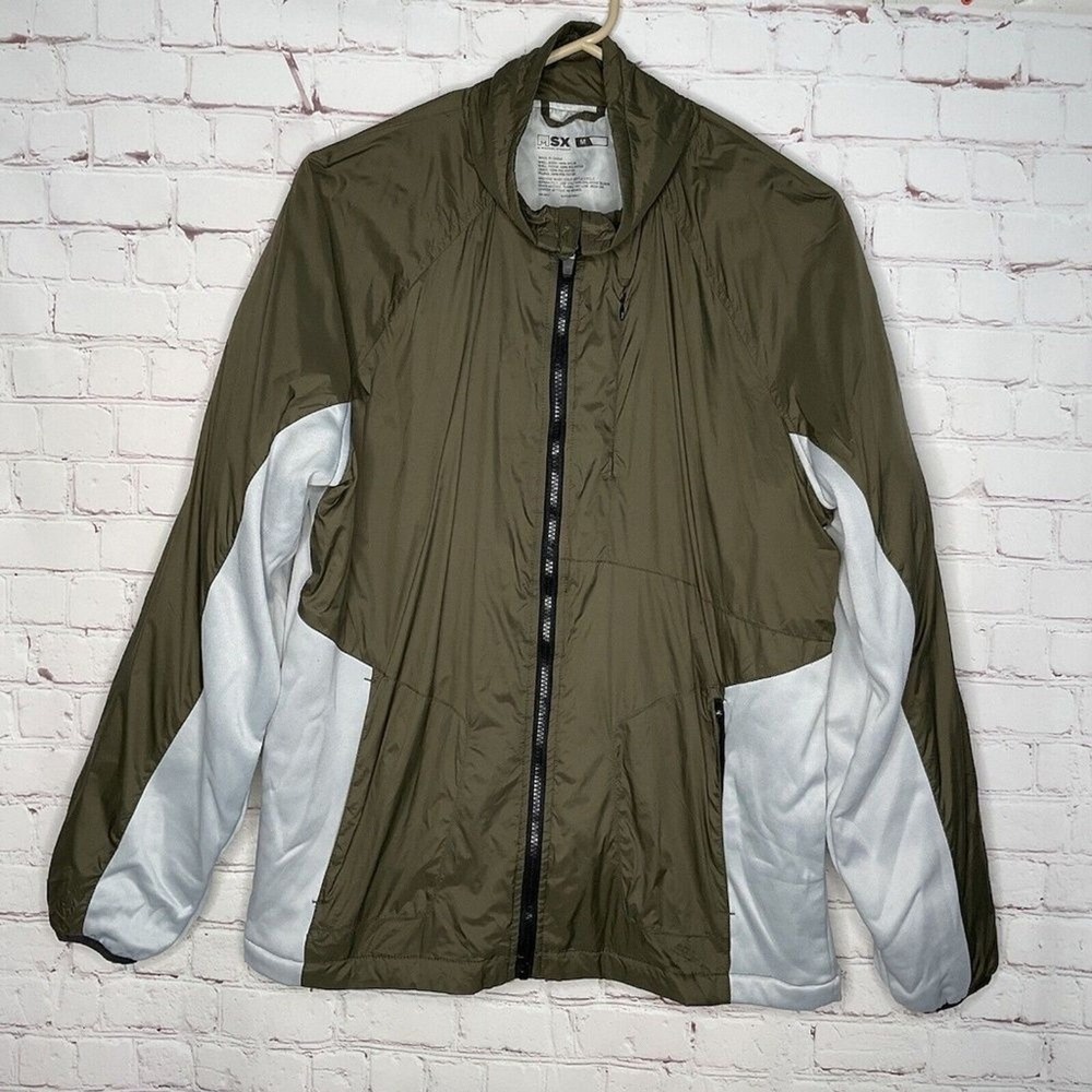 MSX by Michael Strahan Green Soft Shell Full Zip‎ Windbreaker Jacket Men M China
